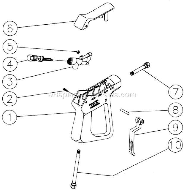 Mi-T-M CD-2804-0MVB Industrial Gasoline Cold Water Gun Assembly Diagram