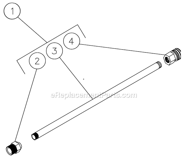 MI-T-M CV-2400-0MIC Cold Water Chore Master Gasoline Gun And Lance Assembly Diagram