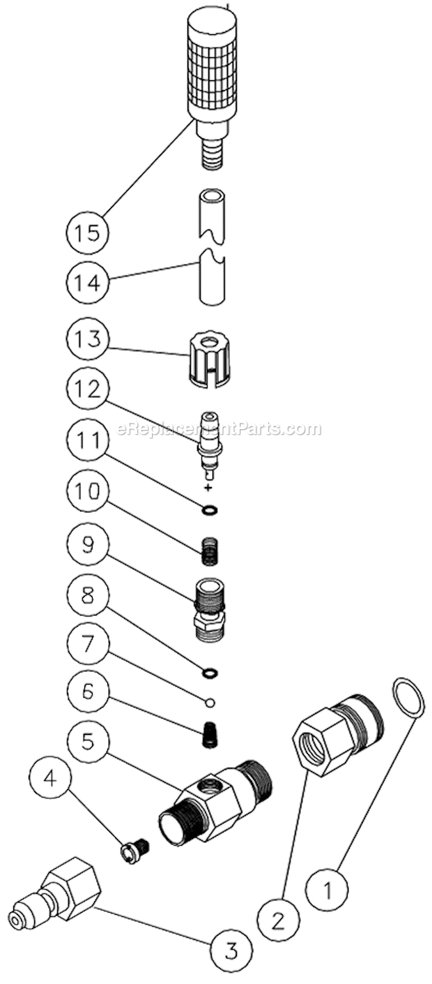 Mi-T-M HS-3005-CMK0 Industrial Hot Water Detergent Injector Diagram