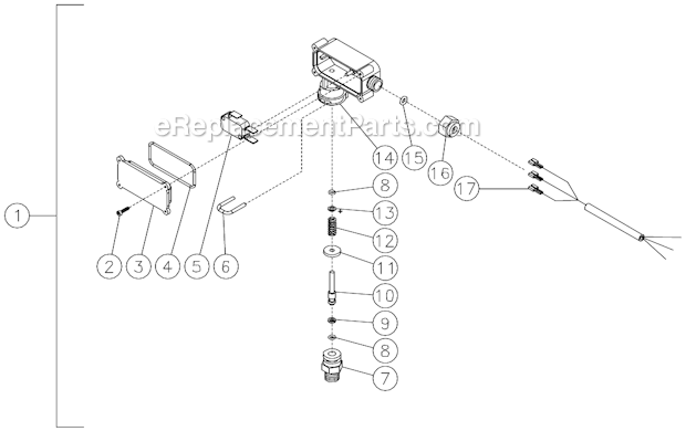 Mi-T-M HSP-3504-1MGV Industrial Hot Water Pressure Switch Diagram