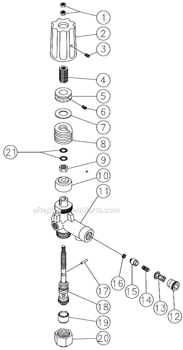 Mi-T-M HSP-3504-1MGV Industrial Hot Water Unloader Diagram