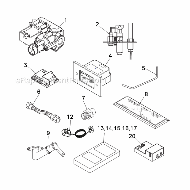 Monessen BDV500 Direct Vent Gas Fireplace Natural Gas Bdv500Ns7 And Propane Bdv500Ps7 Signature Command System Diagram