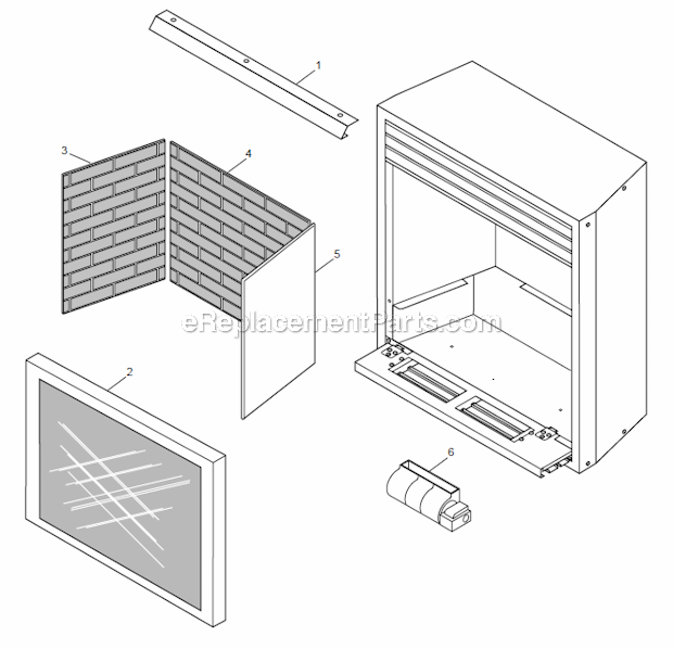 Monessen DBX24 (T-STAT) Vent-Free Fireplace System Page B Diagram