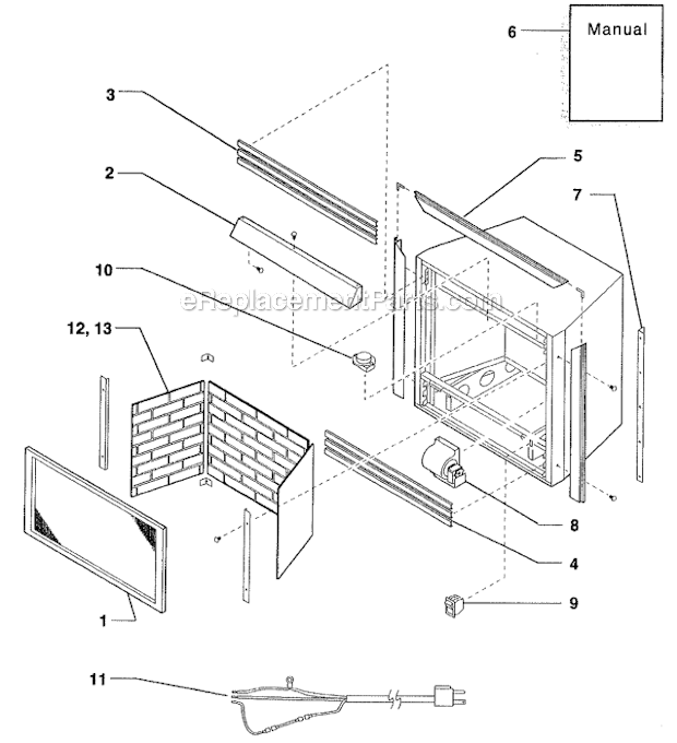 Monessen DZ36NT Fireplace Propane Fireplace Control Diagram