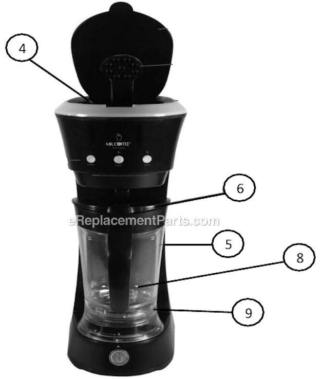 MR. COFFEE Cafe Frappe Maker For Icy Blended Coffee Drinks BVMC-FM1