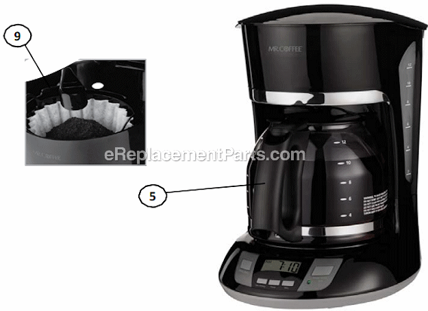 KOLEOLL Brew Basket 112435-000-000, 185774-000-000 Replacement Compatible with Coffee Maker BVMC-CHX21 BVMC-CHX23 BVMC-EHX33CP CG12 Brew Basket