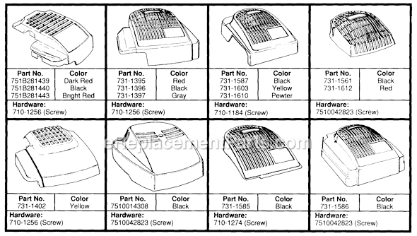 MTD 115-425A304 (1995) Push Walk-Behind Mower Page B Diagram