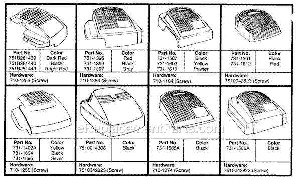 MTD 116-507G019 (1996) Push Walk-Behind Mower Page B Diagram