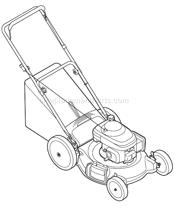 Troy-Bilt 11A-542Q766 (2008) Walk-Behind Mower Page C Diagram