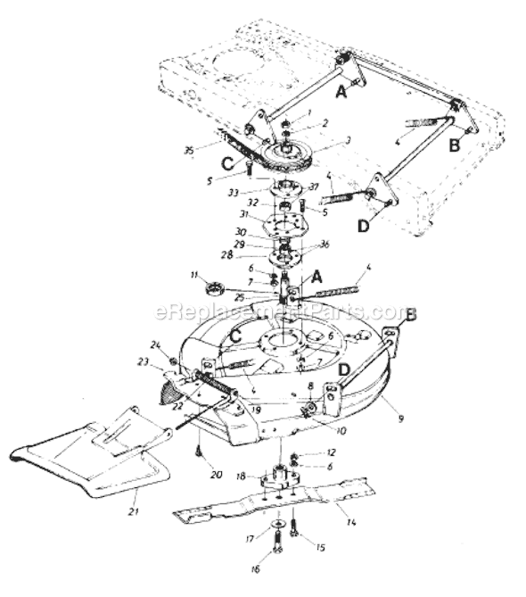 MTD 120A560B101 (1990) Lawn Mower Page C Diagram