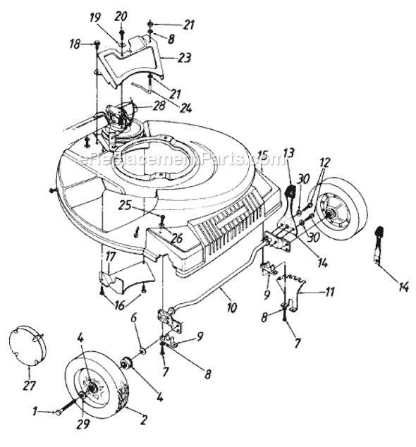 MTD 120898B (1990) Lawn Mower Page C Diagram