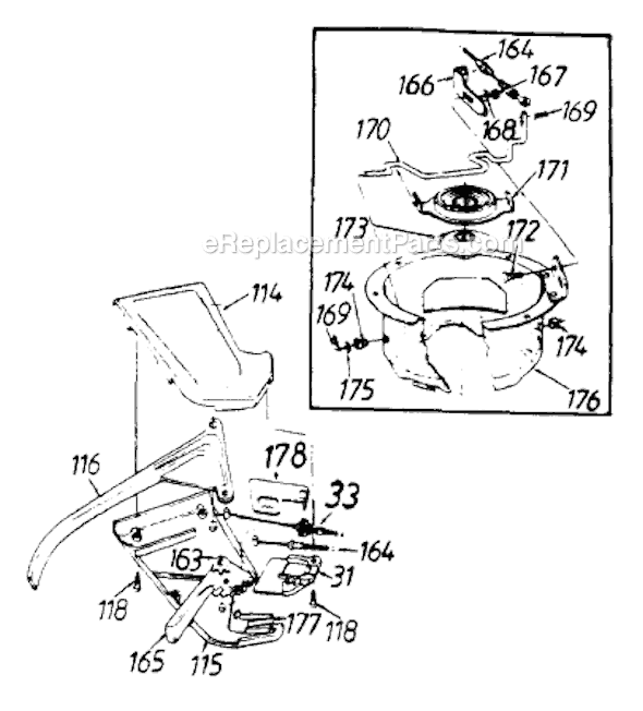 MTD 122-488R000 (1992) Lawn Mower Page D Diagram