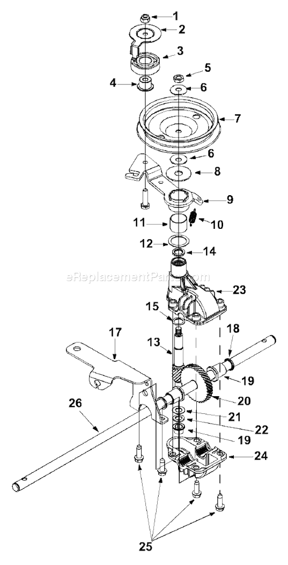 Yard Man 12AD465E401 (2003) Lawn Mower Page B Diagram