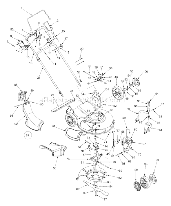 Yard Man 12AE999M401 (2003) Lawn Mower Page C Diagram