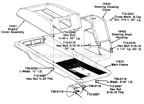 MTD 130-510-019 (1990) Lawn Tractor Page D Diagram