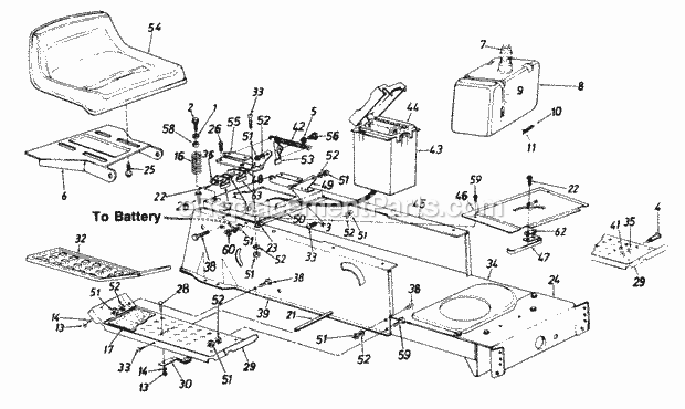 MTD 130-659F000 (1990) Lawn Tractor Page D Diagram