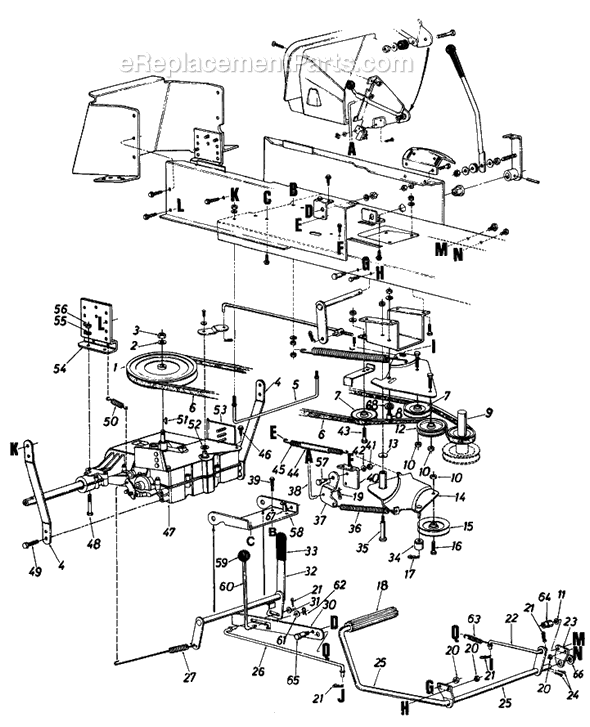 MTD 130-809H002 (1990) Lawn Tractor Page E Diagram