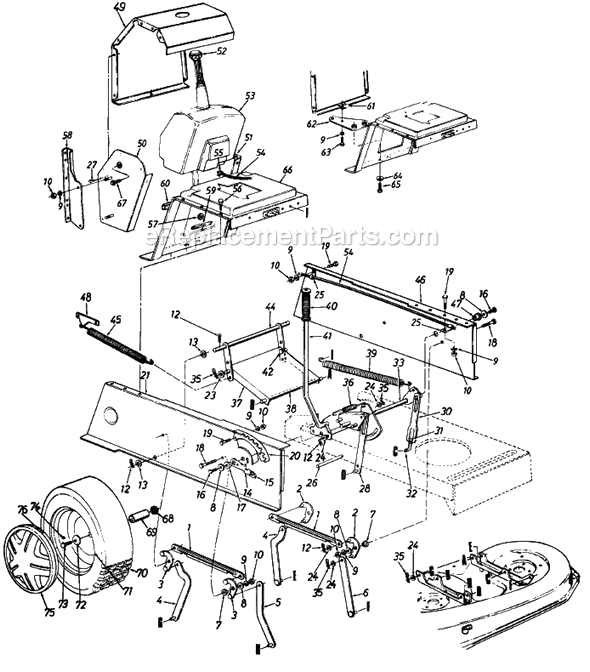 MTD 130734G (1990) Lawn Tractor Page F Diagram