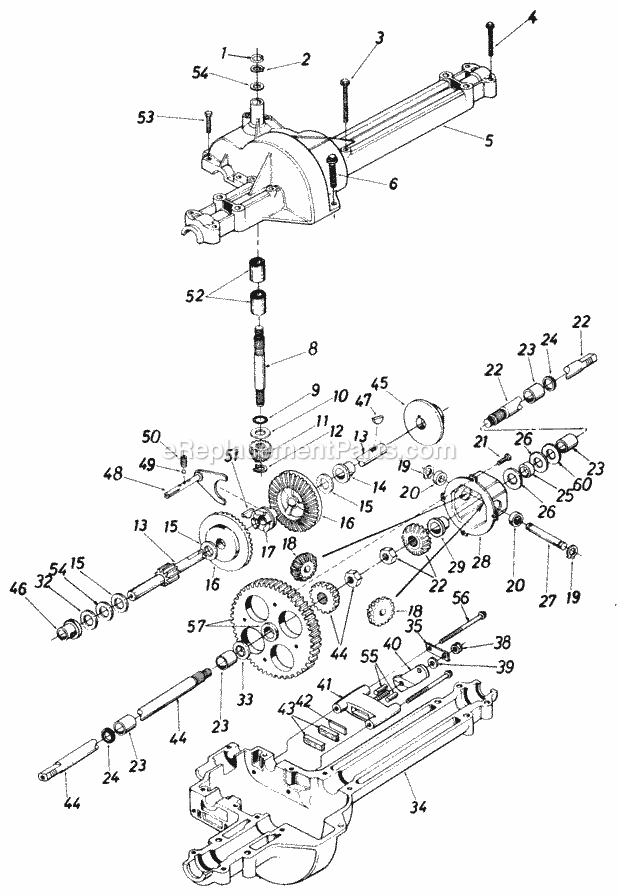 MTD 131-633-000 (1991) Lawn Mower Page H Diagram