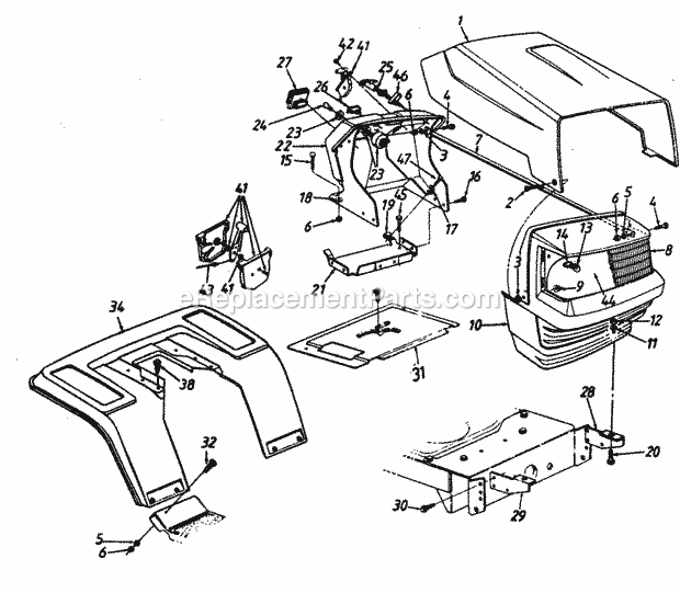 MTD 131-650-000 (1991) Lawn Tractor Parts Diagram