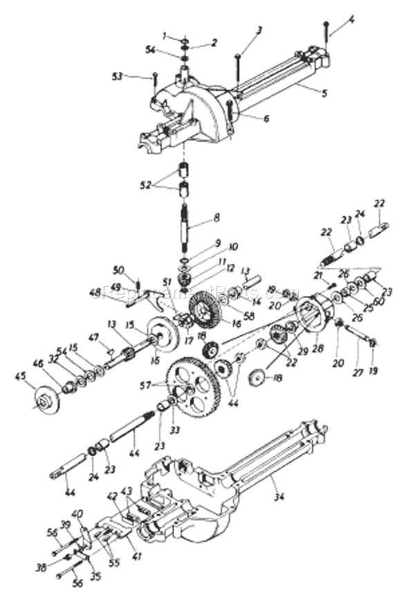 MTD 132-312D033 (73527) (1992) Lawn Tractor Page H Diagram