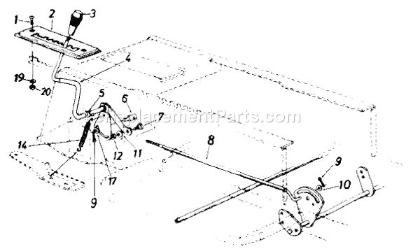 MTD 132-640F352 (1672372) (1992) Lawn Tractor Page J Diagram