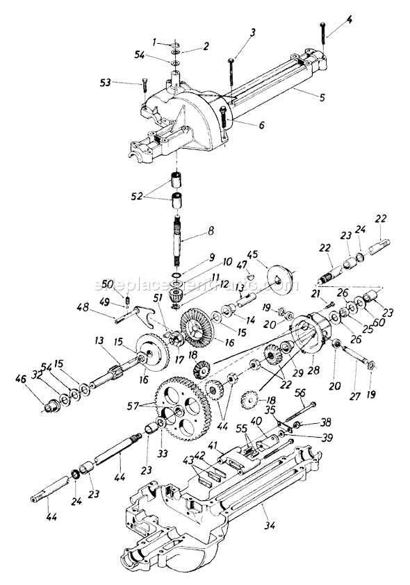 MTD 132-640F352 (1672372) (1992) Lawn Tractor Page G Diagram
