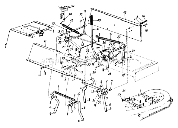 MTD 132-677G141 (1992) Lawn Tractor Page B Diagram