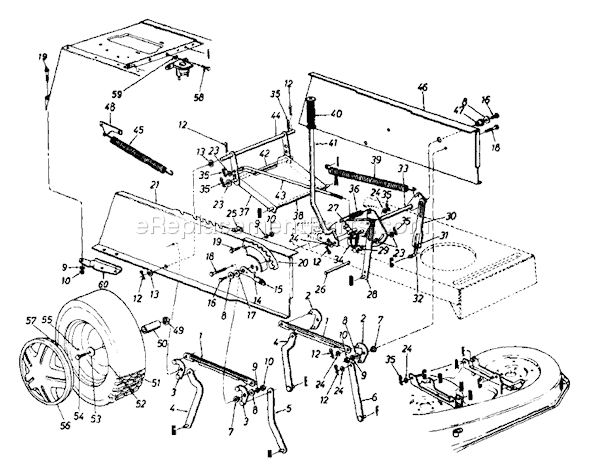 MTD 132-700-000 (Style 9) (1992) Lawn Tractor Page C Diagram
