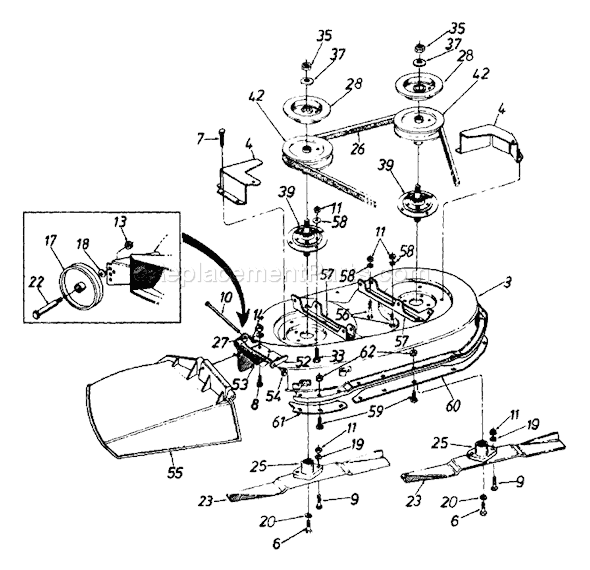 MTD 132-730-000 (Style 9) (1992) Lawn Tractor Page B Diagram