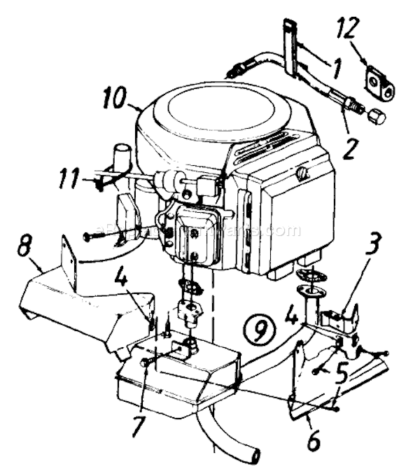 MTD 132-739-000 (Style 6) (1992) Lawn Tractor Page G Diagram