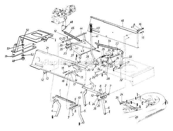 MTD 132-750-000 (Style 0) (1992) Lawn Tractor Page C Diagram