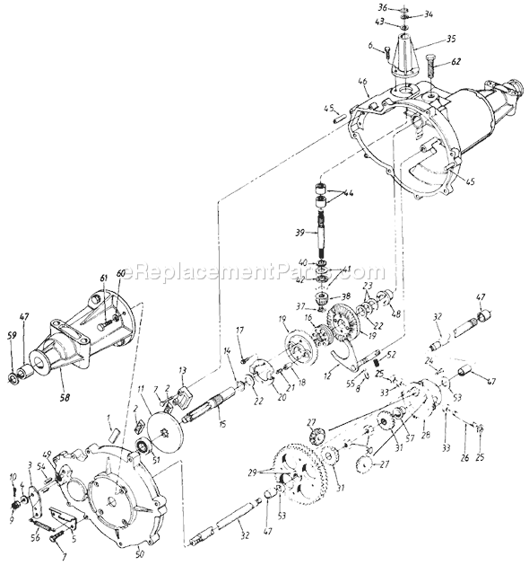 MTD 132-800H136 (1992) Lawn Tractor Page H Diagram