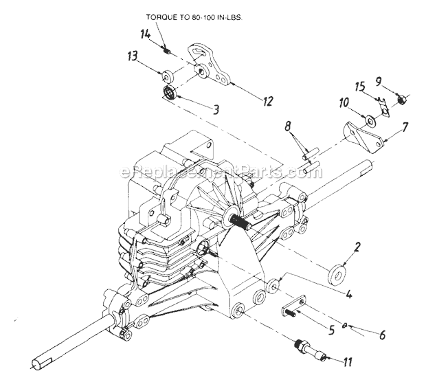 MTD 133I600F054 (481-228) Lawn Tractor TransmissionComplete Diagram