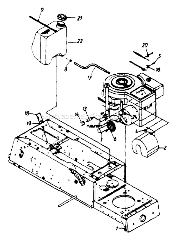 MTD 133K677F141 (1993) Lawn Tractor Page E Diagram