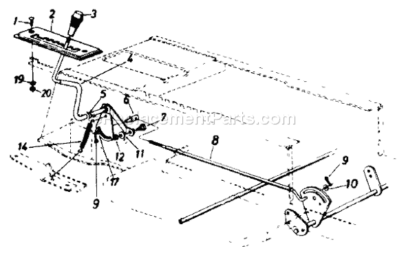 MTD 133K677F141 (1993) Lawn Tractor Page H Diagram