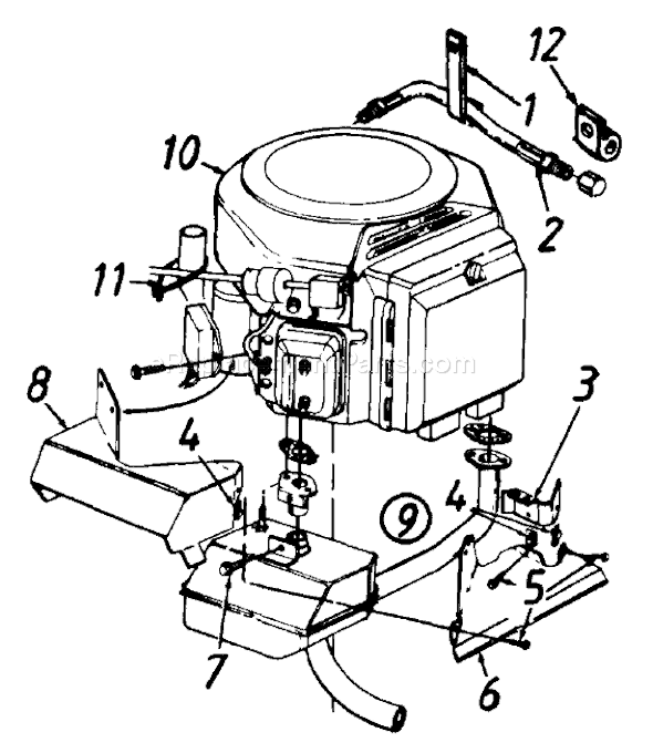MTD 133L679G192 (1993) Lawn Tractor Page K Diagram