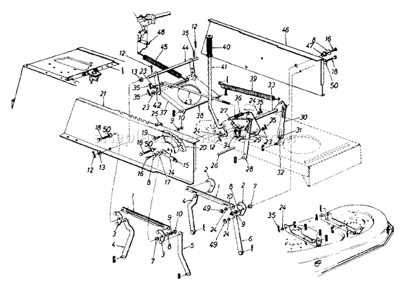 MTD 133L679G192 (1993) Lawn Tractor Page C Diagram