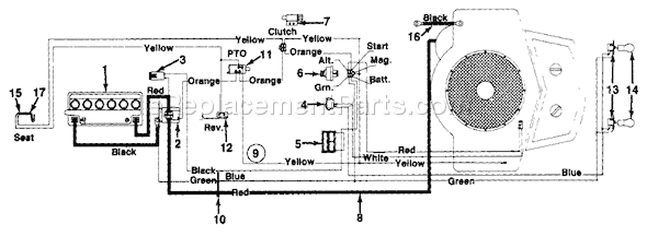 MTD 133L679G192 (1993) Lawn Tractor Page D Diagram
