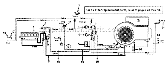 MTD 133L679G192 (1993) Lawn Tractor Page F Diagram