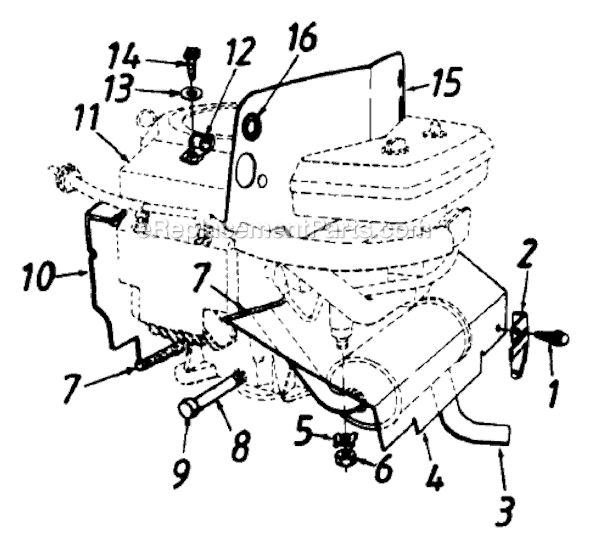 MTD 133P670G151 (1993) Lawn Tractor Page D Diagram