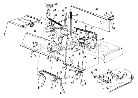 MTD 133P679H026 (1993) Lawn Tractor Page B Diagram