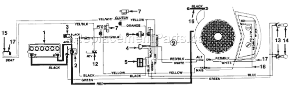 MTD 134P679H033 (1994) Lawn Tractor Page C Diagram