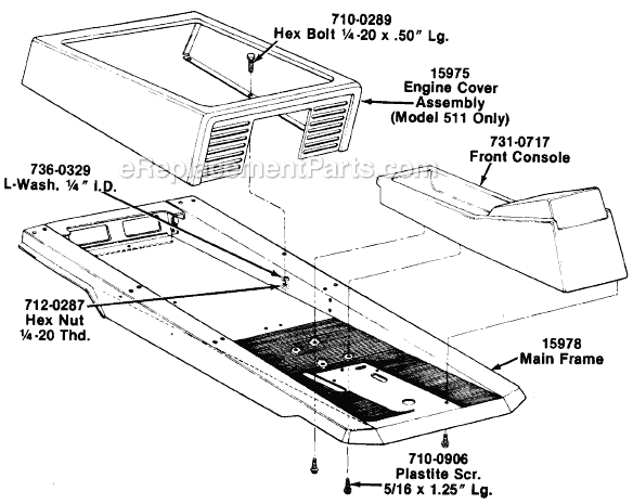 MTD 135-510-706 (1985) Lawn Tractor Page E Diagram