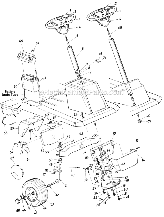MTD 135-512-000 (1985) Lawn Tractor Page E Diagram