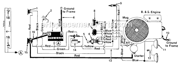MTD 135-620-000 (1985) Lawn Tractor Page C Diagram