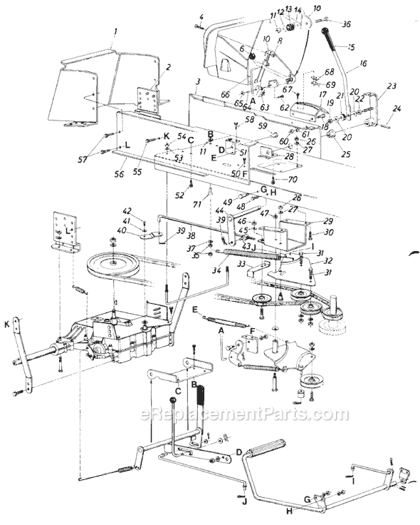 MTD 135-725-000 (1985) Lawn Tractor Page C Diagram