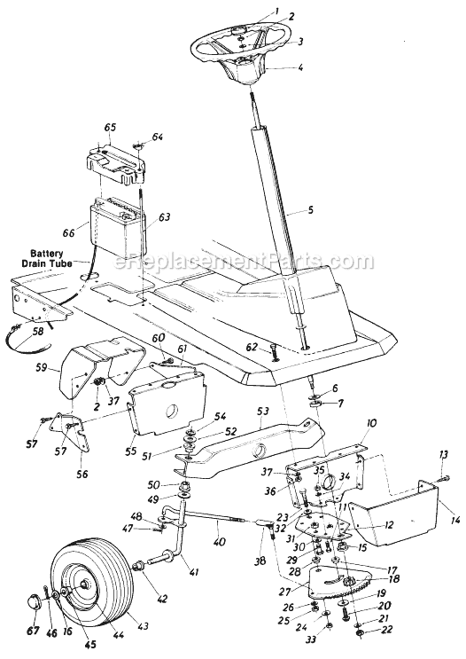 MTD 13517S (1985) Lawn Tractor Page D Diagram