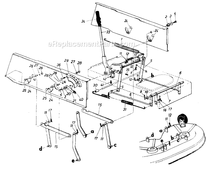 MTD 13565-7 (1987) Lawn Tractor Page I Diagram