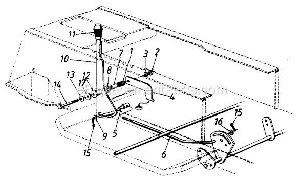 MTD 135L660F352 (1995) Lawn Tractor Page H Diagram